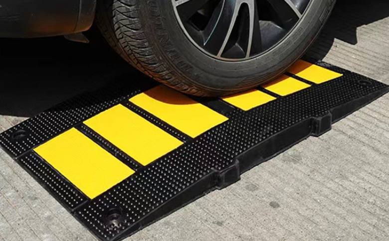 Euro Style Rubber Speed Bump - Application Scene