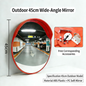 45cm Outdoor PC Lens Convex Mirror - Product View
