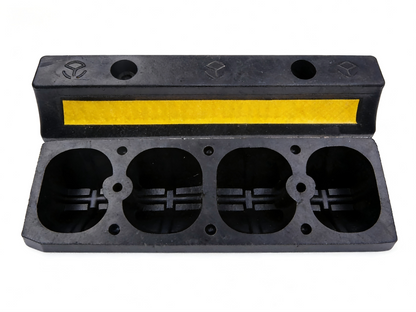 50cm Solid Rubber Car Parking Stop - Front View
