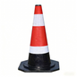 Black Rubber Traffic Cone - Product View

