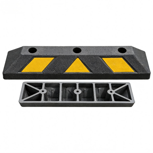 59x15x9cm European Style Rubber Parking Stop - Front View
