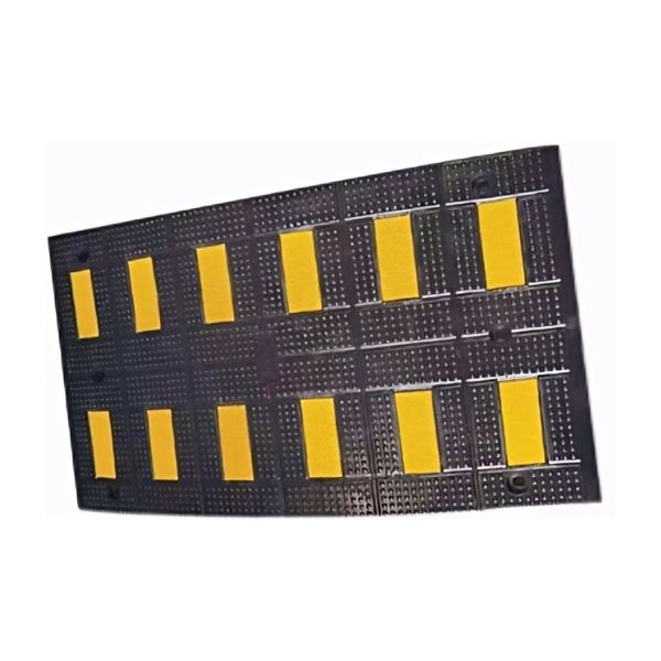 Twelve-Yellow-Strip_Speed_Bump_for_Heavy_Duty_Truck
