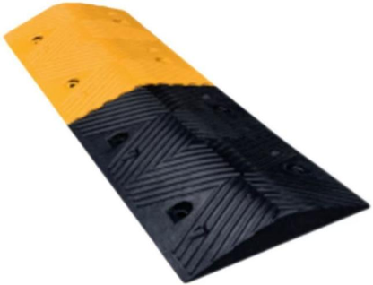 Chevron Pattern Rubber Speed Bump - Pattern Detail
