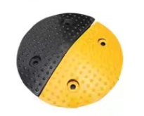 Thick Polka Dot Speed Bump - End Caps Detail
